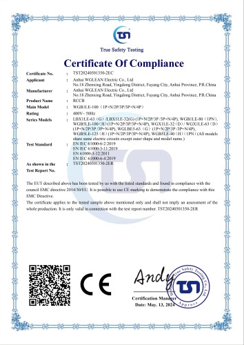 Certificate Of Compliance
