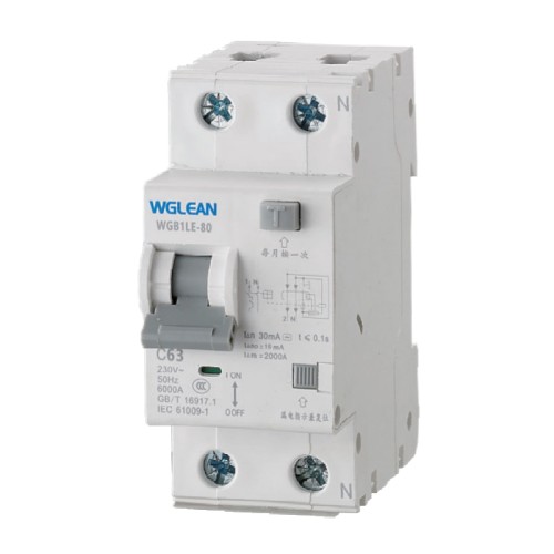WGB1LE-80 Residual current operated circuit breaker (RCBO)