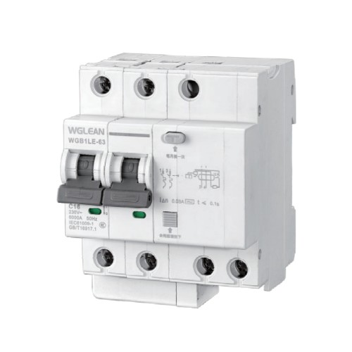 WGB1LE-63 Residual current operated circuit breaker (RCBO)