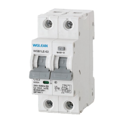 WGB1LE-63 Residual current operated circuit breaker (RCBO)