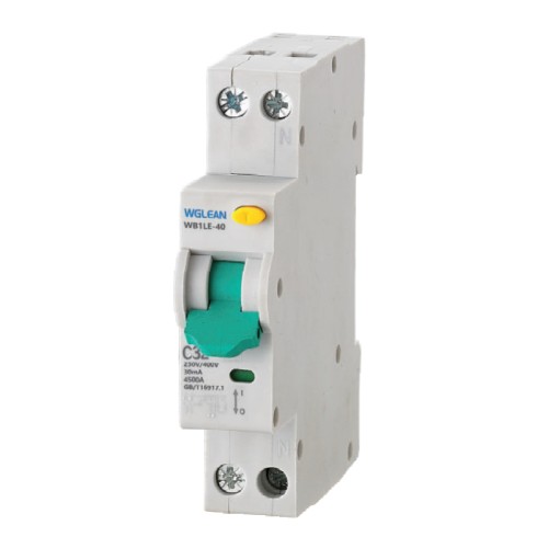 WGB1LE-40 Residual current operated circuit breaker (RCBO)