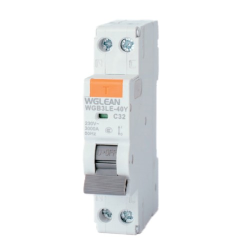 WGB3LE-40Y Residual current operated circuit breaker (RCBO)
