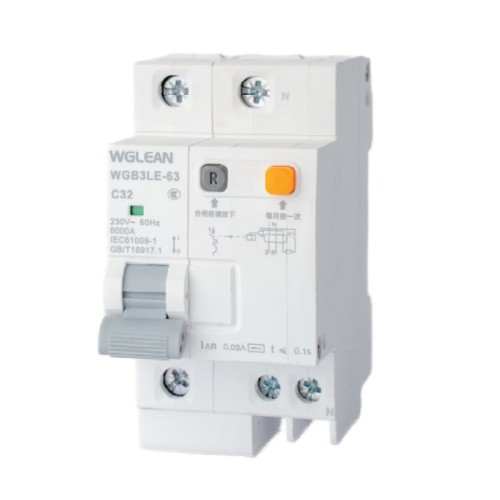 WGB3LE-63/32 Residual current operated circuit breaker (RCBO)