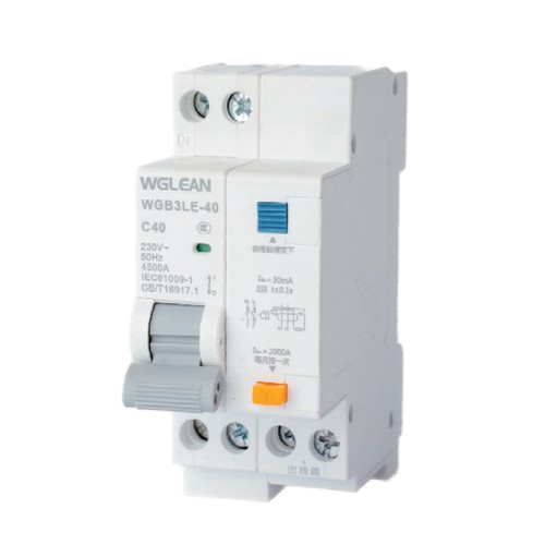 WGB3LE-40 Residual current operated circuit breaker (RCBO)